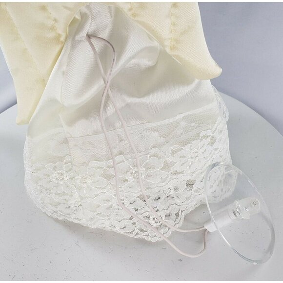 Vintage Joy Brite 10 Light Angel 9" Tree Top Table Decoration Porcelain Head - Picture 7 of 12